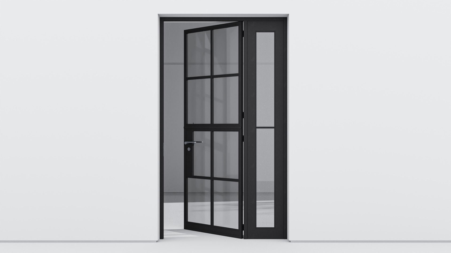 Aluminium door 249 3D model_1