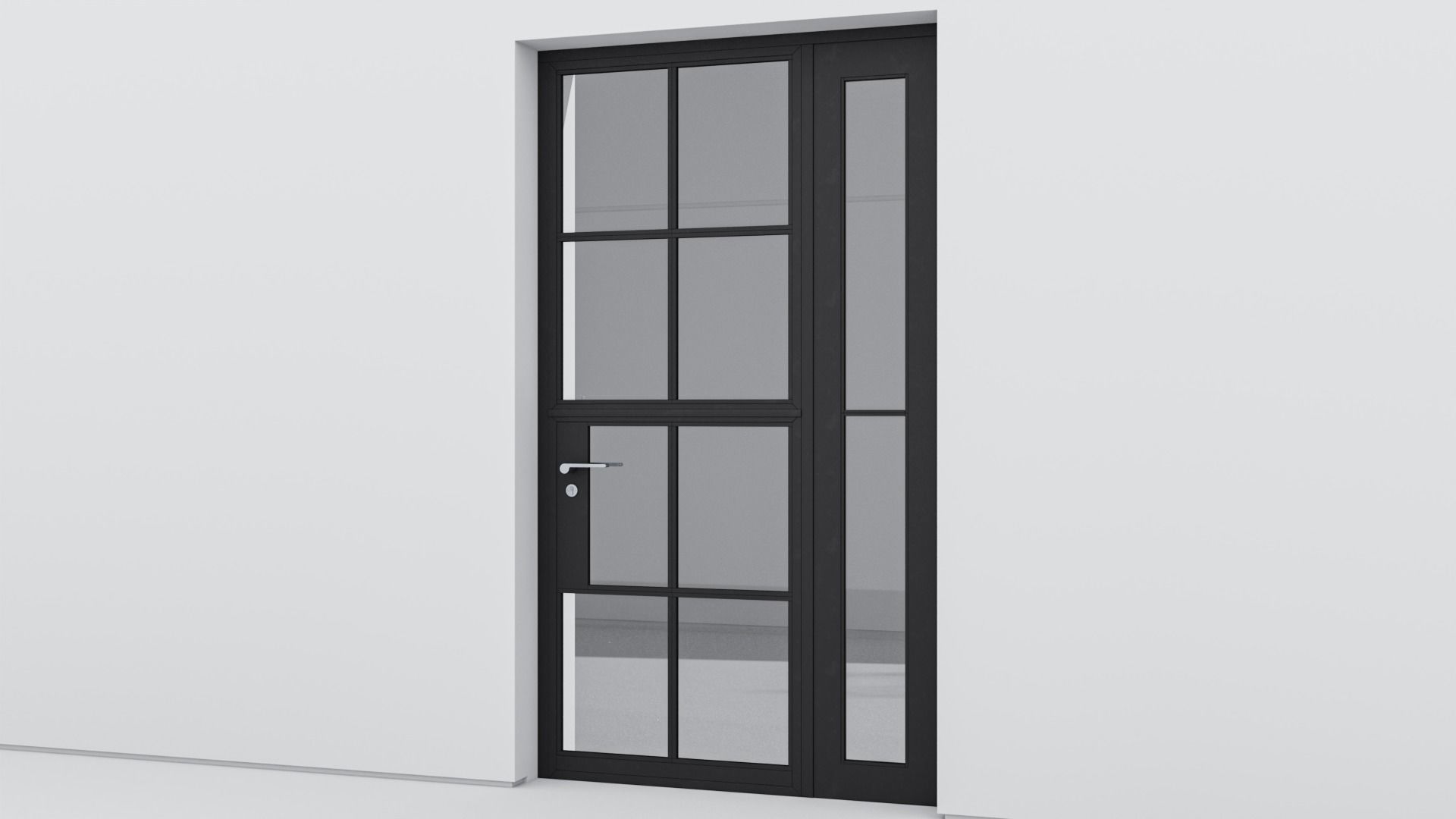 Aluminium door 249 3D model_2