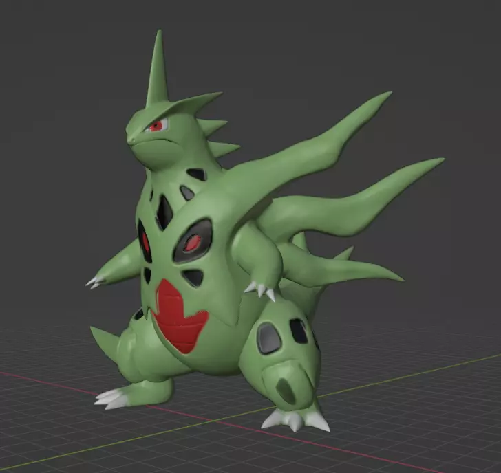 Mega Tyranitar 3D print model_0