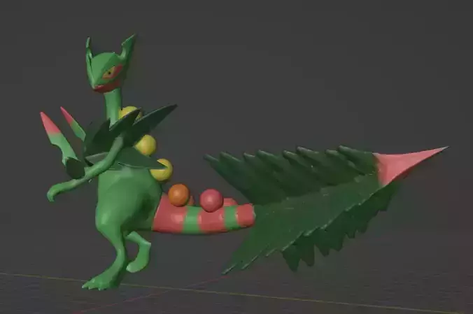 Mega Sceptile 3D print model