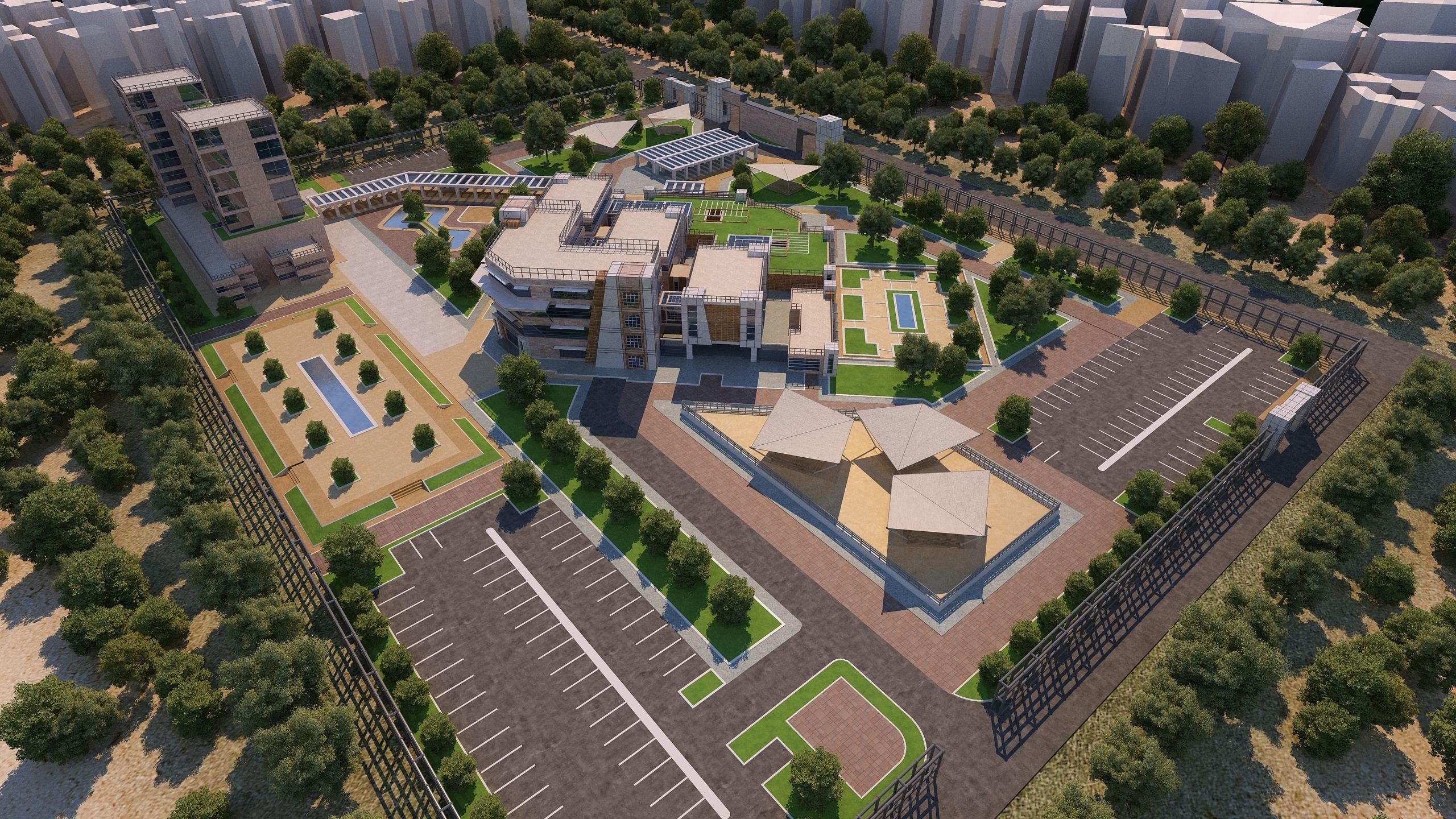 0145 - Research Center Architecture Project-2D Drawings-3D Files 3D model_5