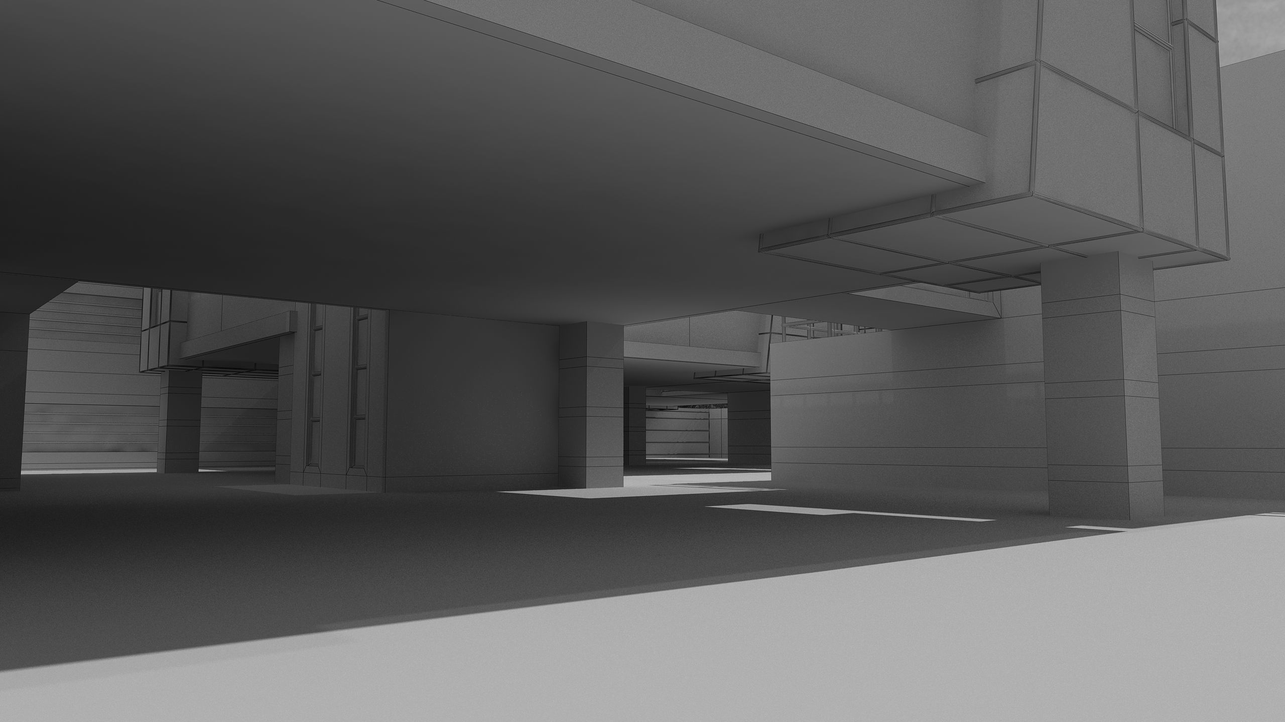 0145 - Research Center Architecture Project-2D Drawings-3D Files 3D model_27