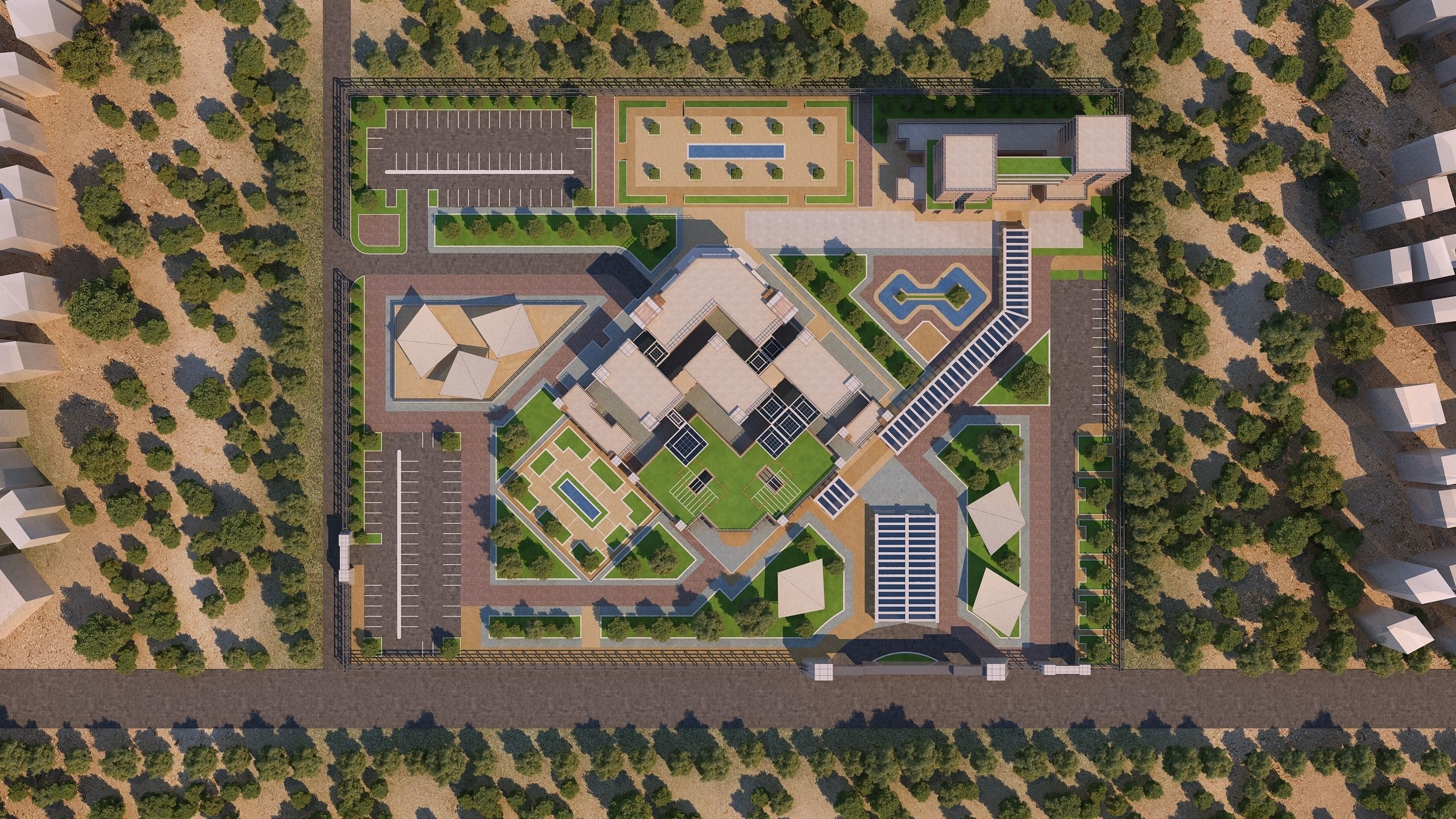 0145 - Research Center Architecture Project-2D Drawings-3D Files 3D model_2