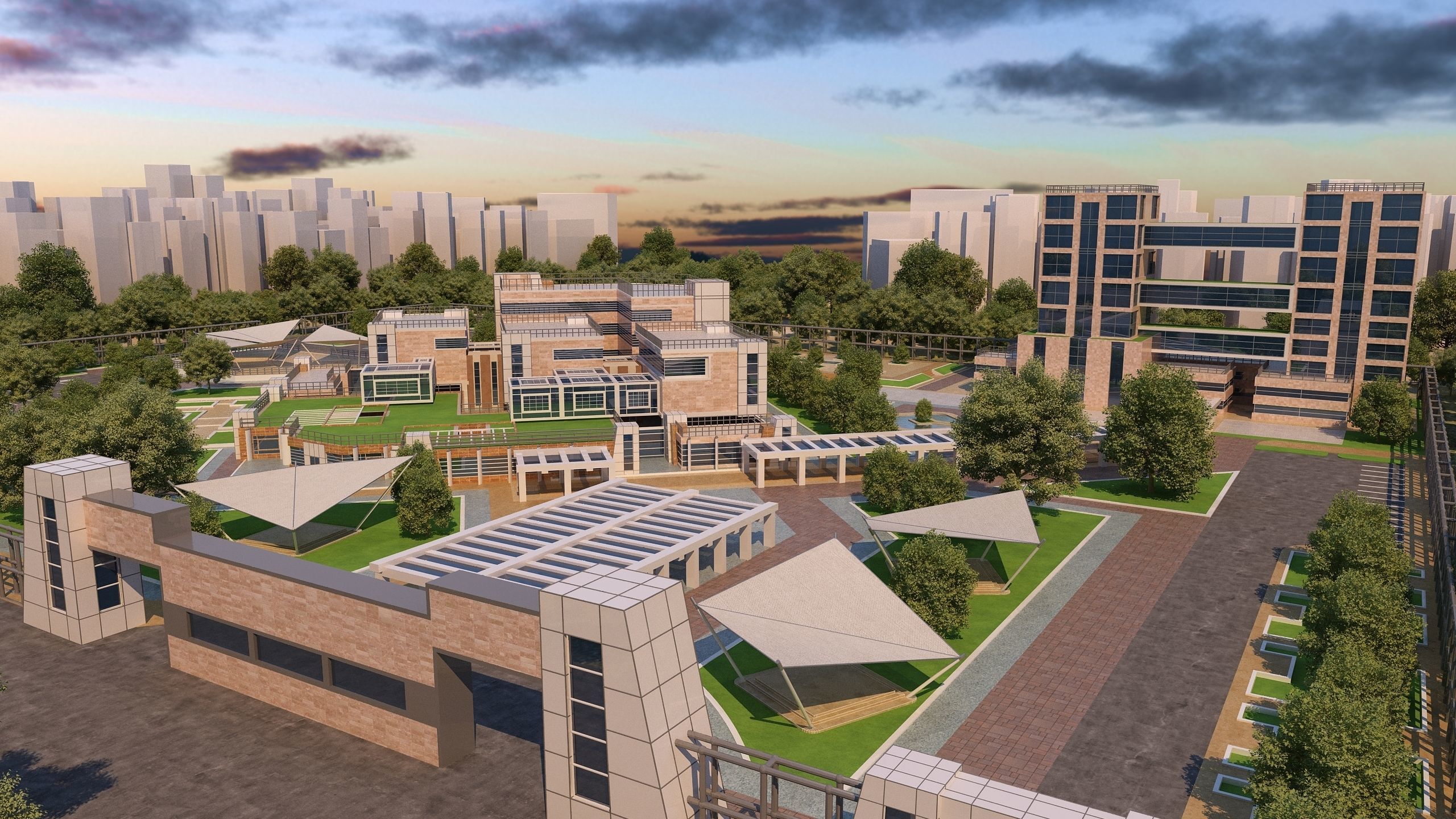 0145 - Research Center Architecture Project-2D Drawings-3D Files 3D model_12