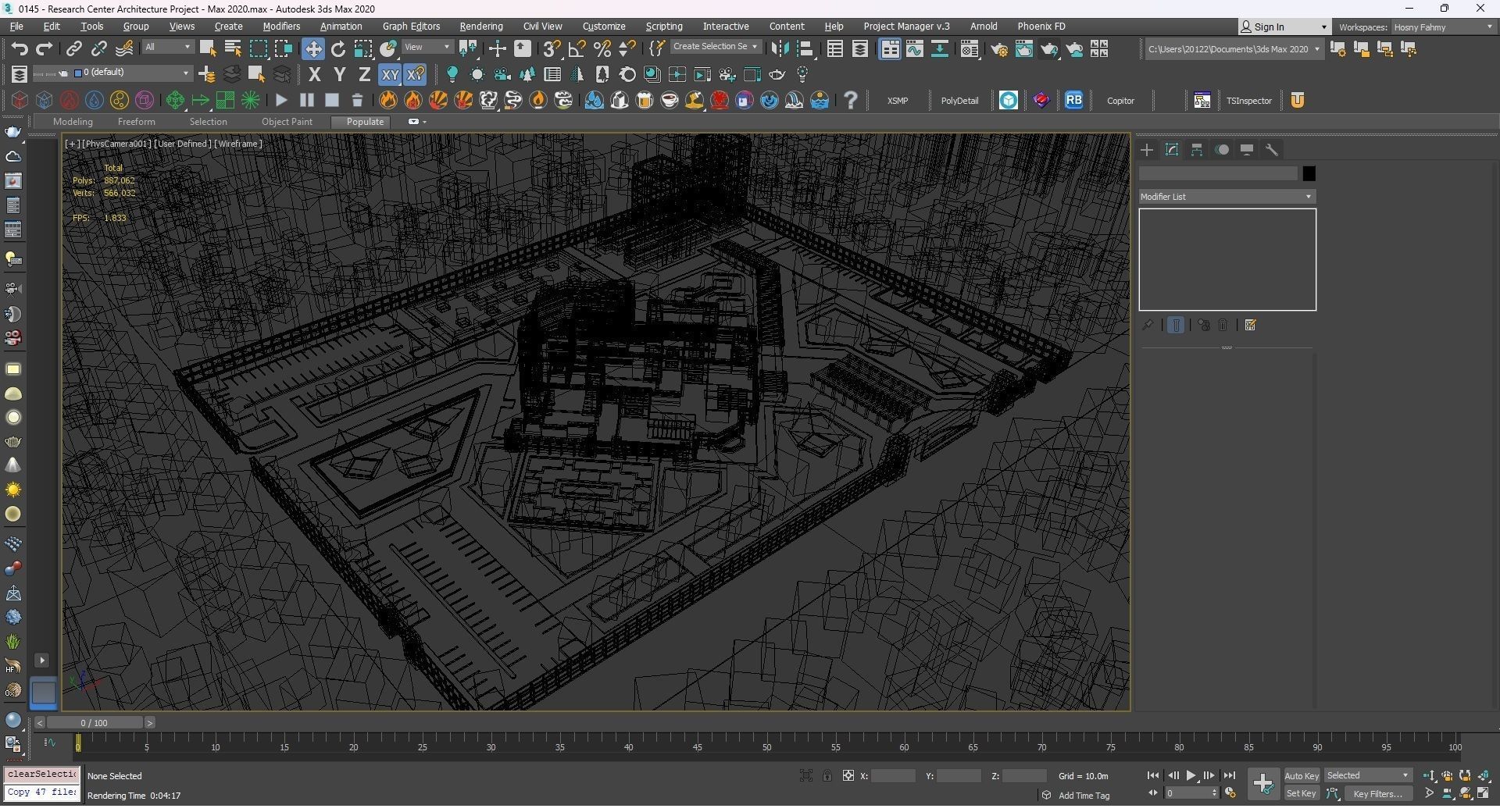 0145 - Research Center Architecture Project-2D Drawings-3D Files 3D model_32