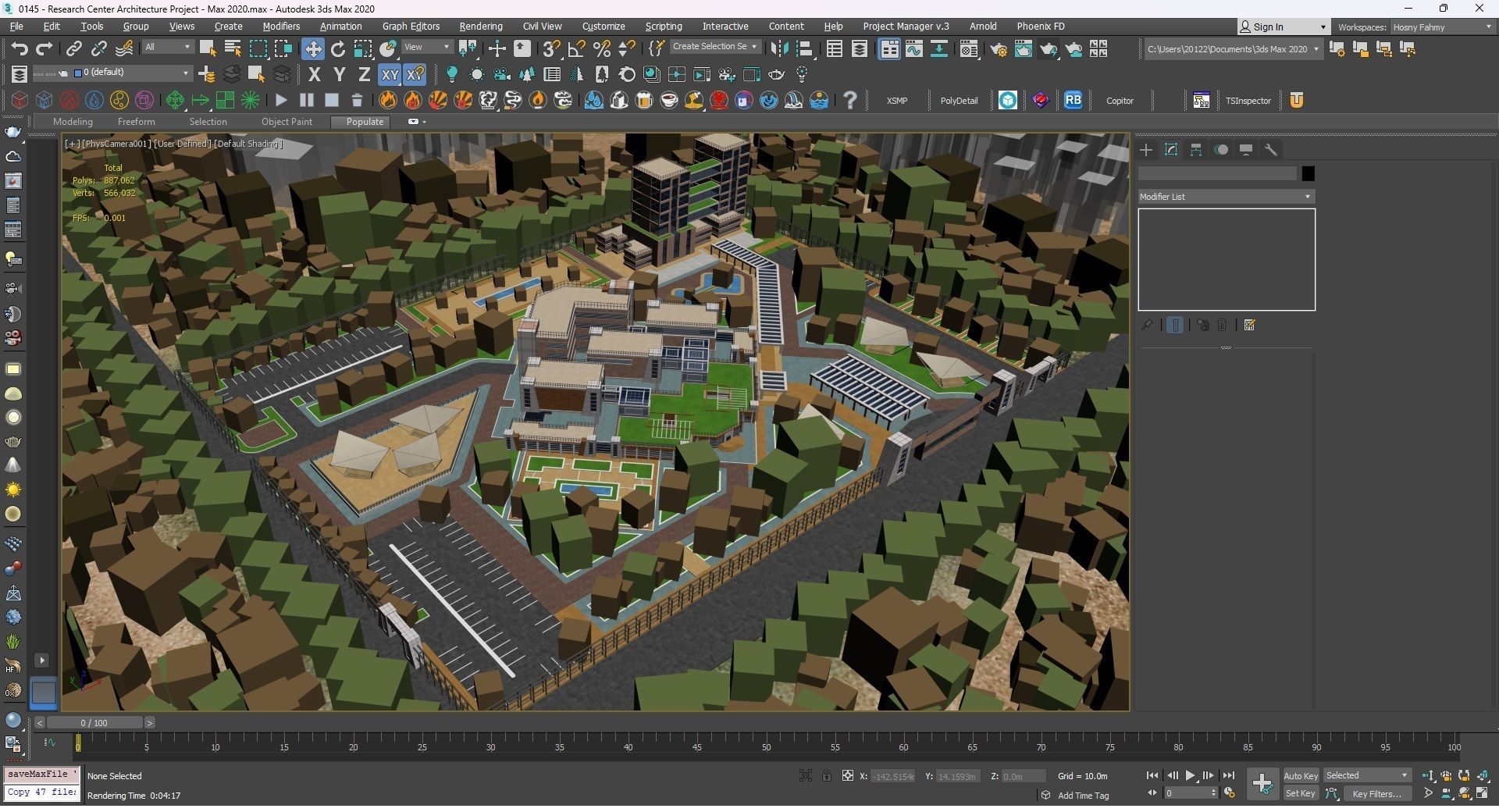 0145 - Research Center Architecture Project-2D Drawings-3D Files 3D model_29
