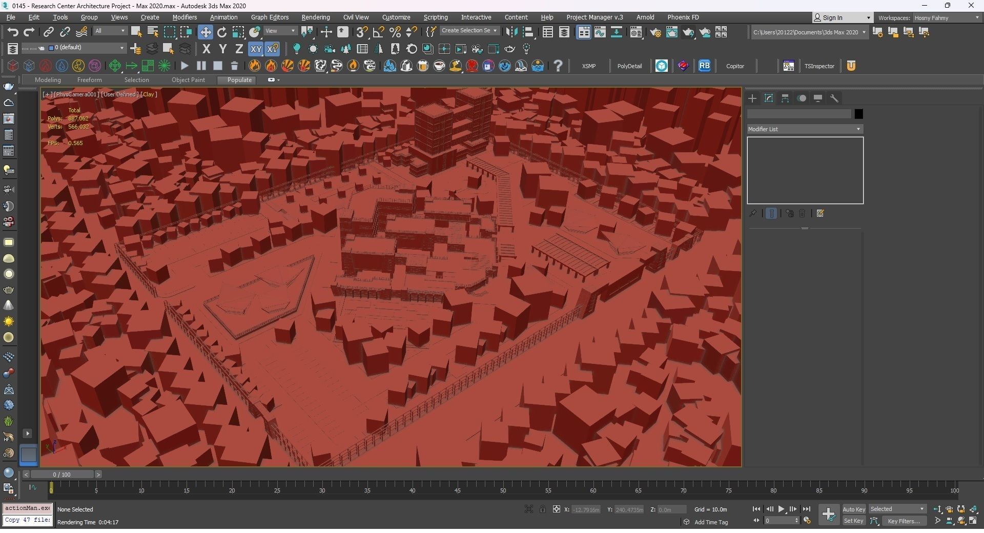 0145 - Research Center Architecture Project-2D Drawings-3D Files 3D model_30