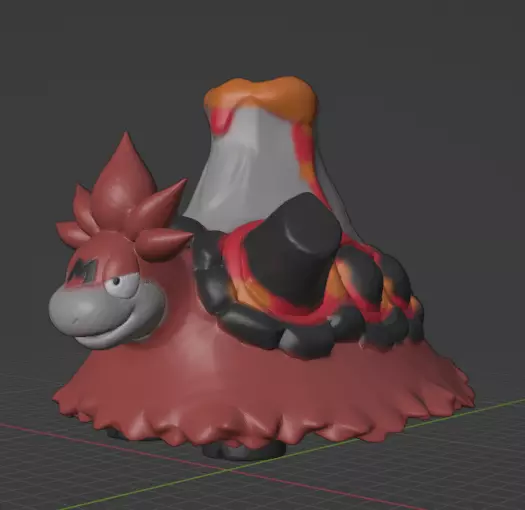 Mega Camerupt 3D print model_0