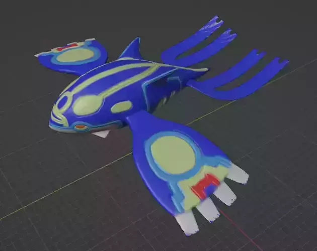 Primal Kyogre 3D print model