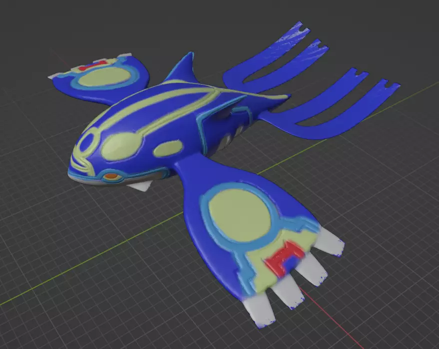 Primal Kyogre 3D print model_0