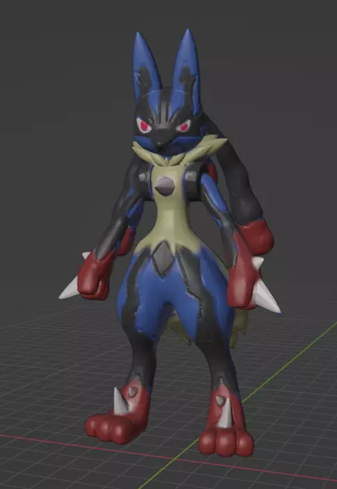 Mega Lucario 3D print model_0
