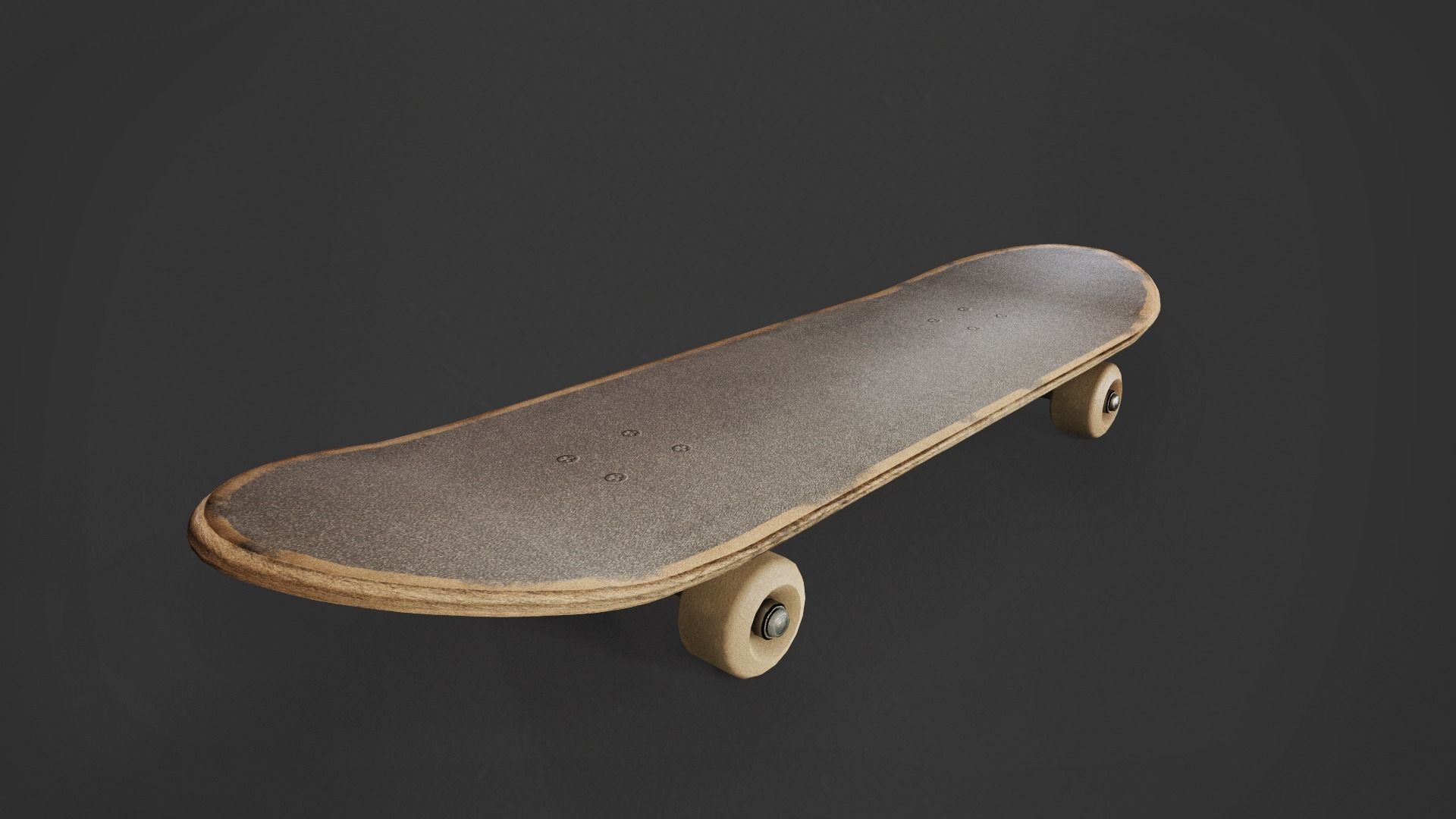 Skateboard Low-poly 3D model_5