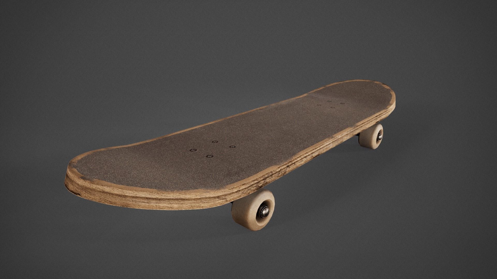 Skateboard Low-poly 3D model_4