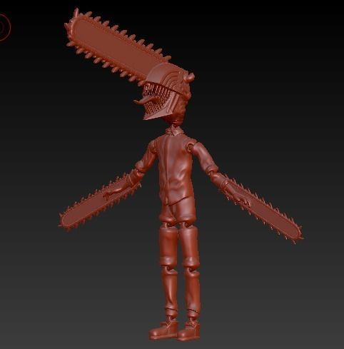 CHAIN SAW MAN flexi 3D print model_11