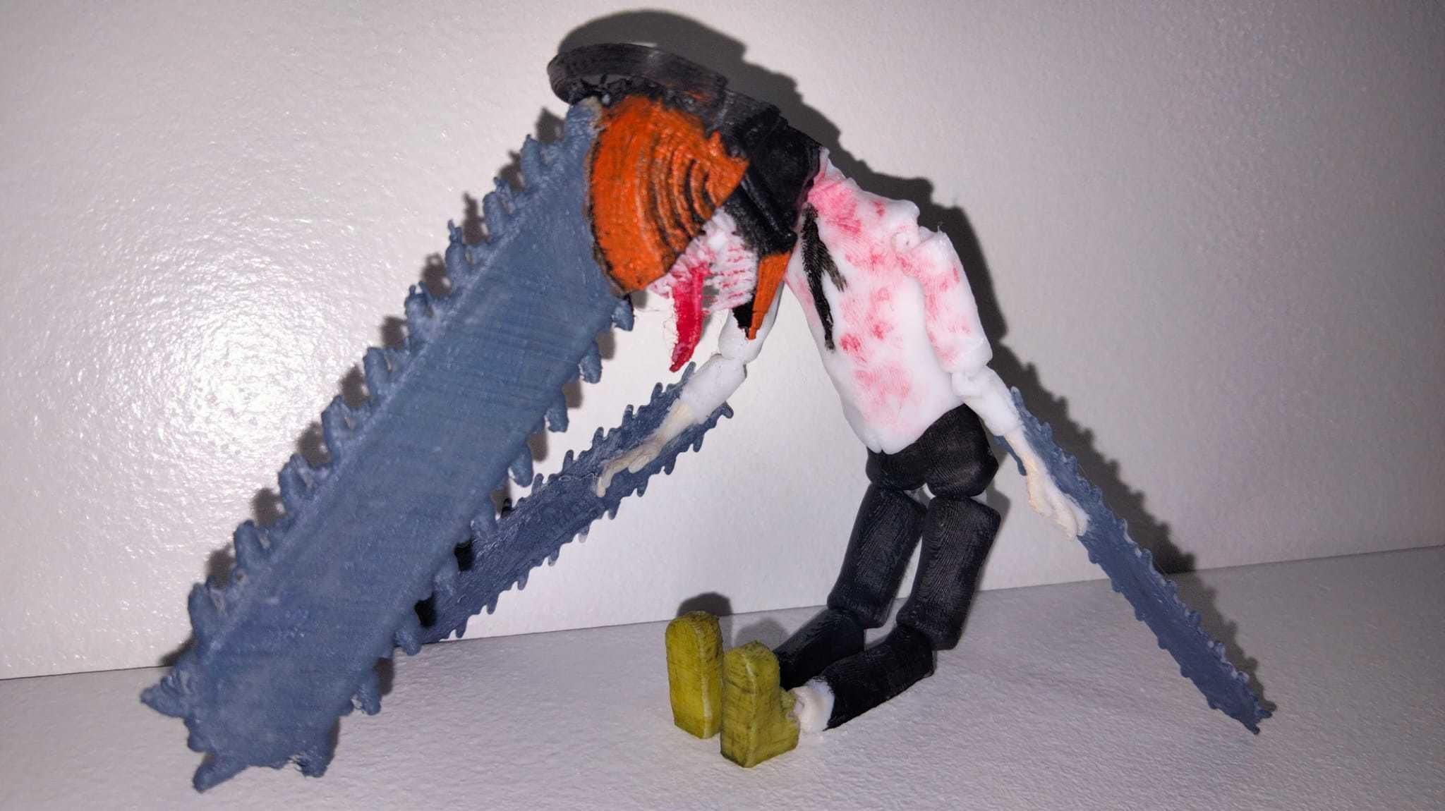 CHAIN SAW MAN flexi 3D print model_3