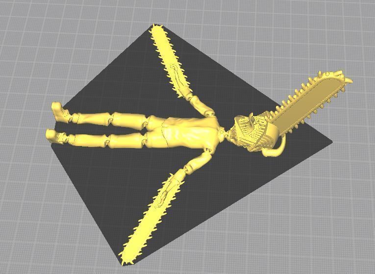 CHAIN SAW MAN flexi 3D print model_5