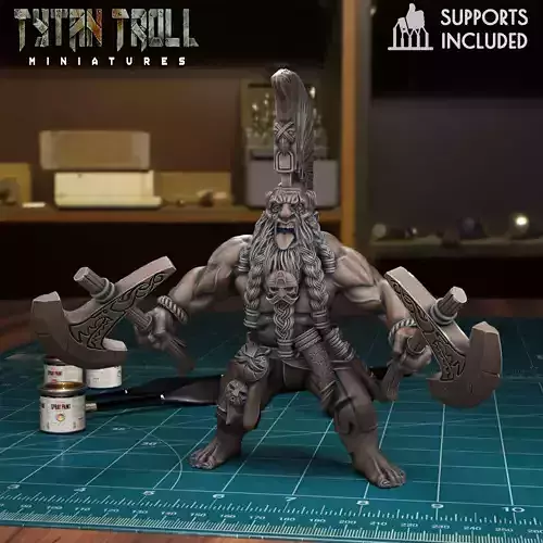 Dwarf Axes 02 - Pre-Supported