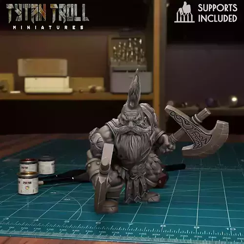 Dwarf Axes  01 - Pre-Supported