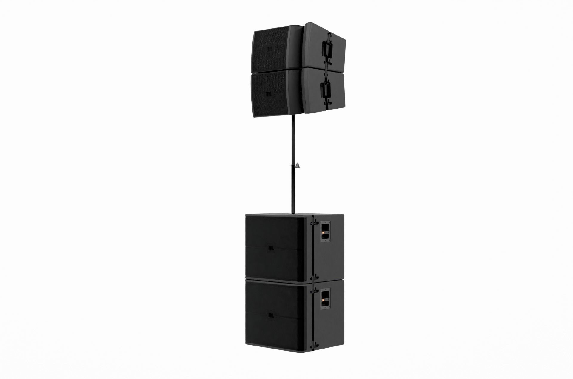 Speaker Professional Black and White 3D model_7