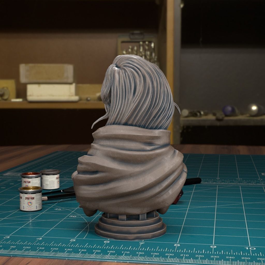 Necklace Bust - Pre-Supported 3D print model_2