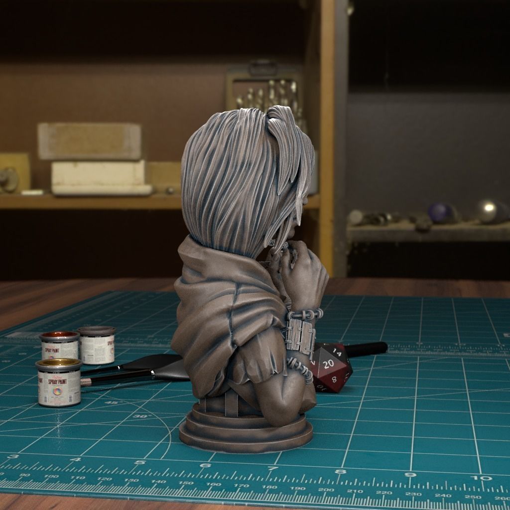 Necklace Bust - Pre-Supported 3D print model_1