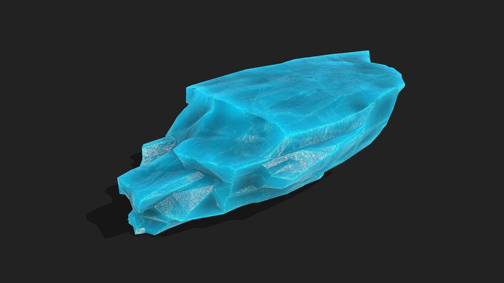 ice rocks 12 Low-poly 3D model_11