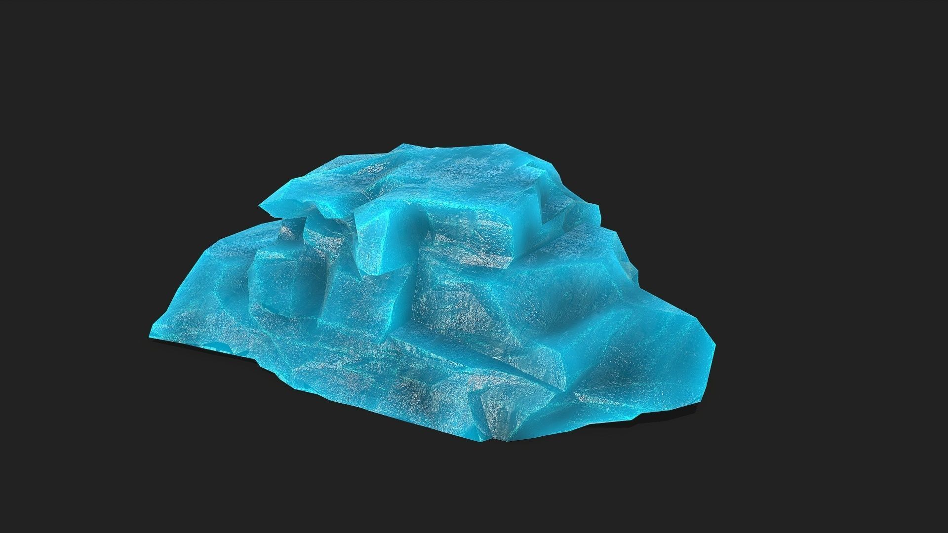 ice rocks 12 Low-poly 3D model_17