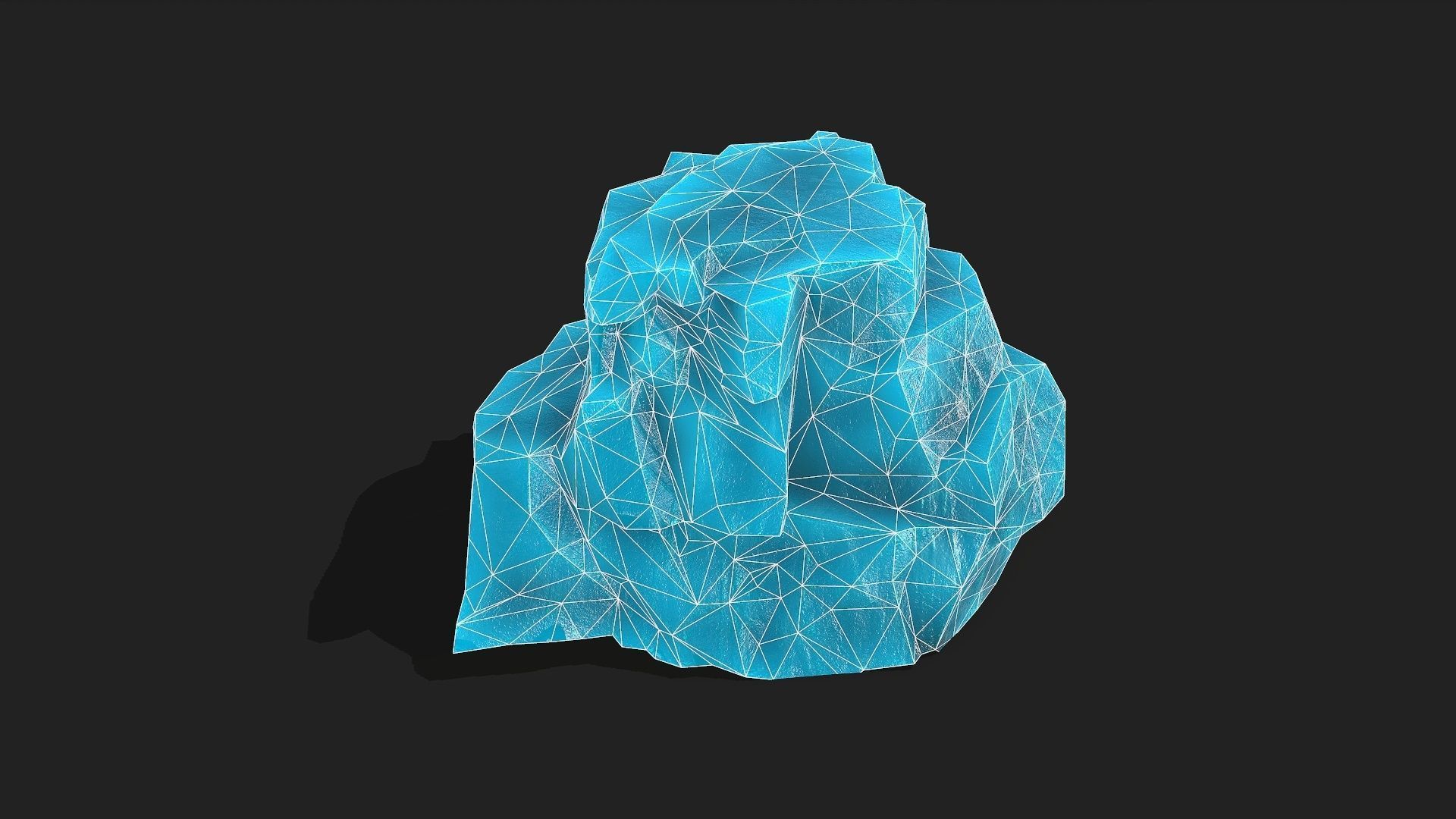 ice rocks 12 Low-poly 3D model_16