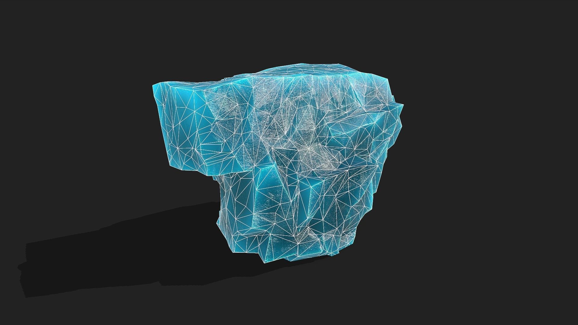 ice rocks 12 Low-poly 3D model_6