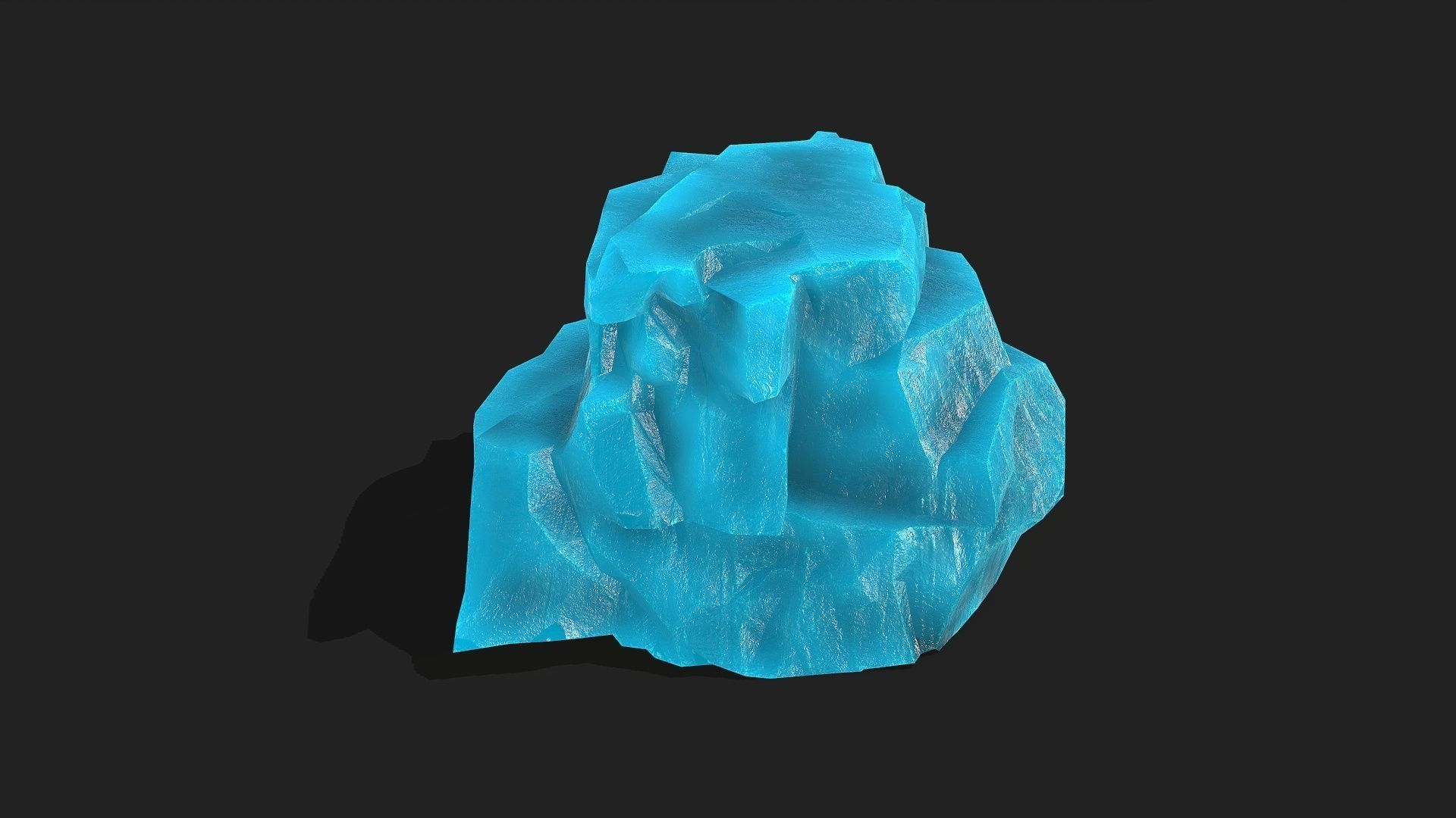 ice rocks 12 Low-poly 3D model_15