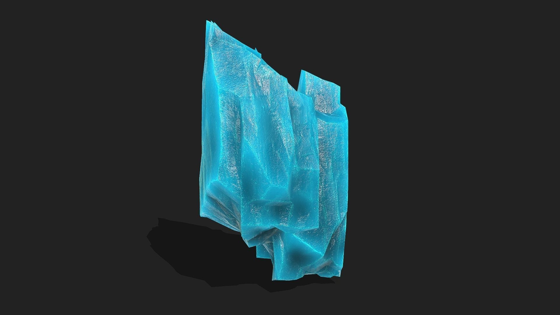 ice rocks 12 Low-poly 3D model_13