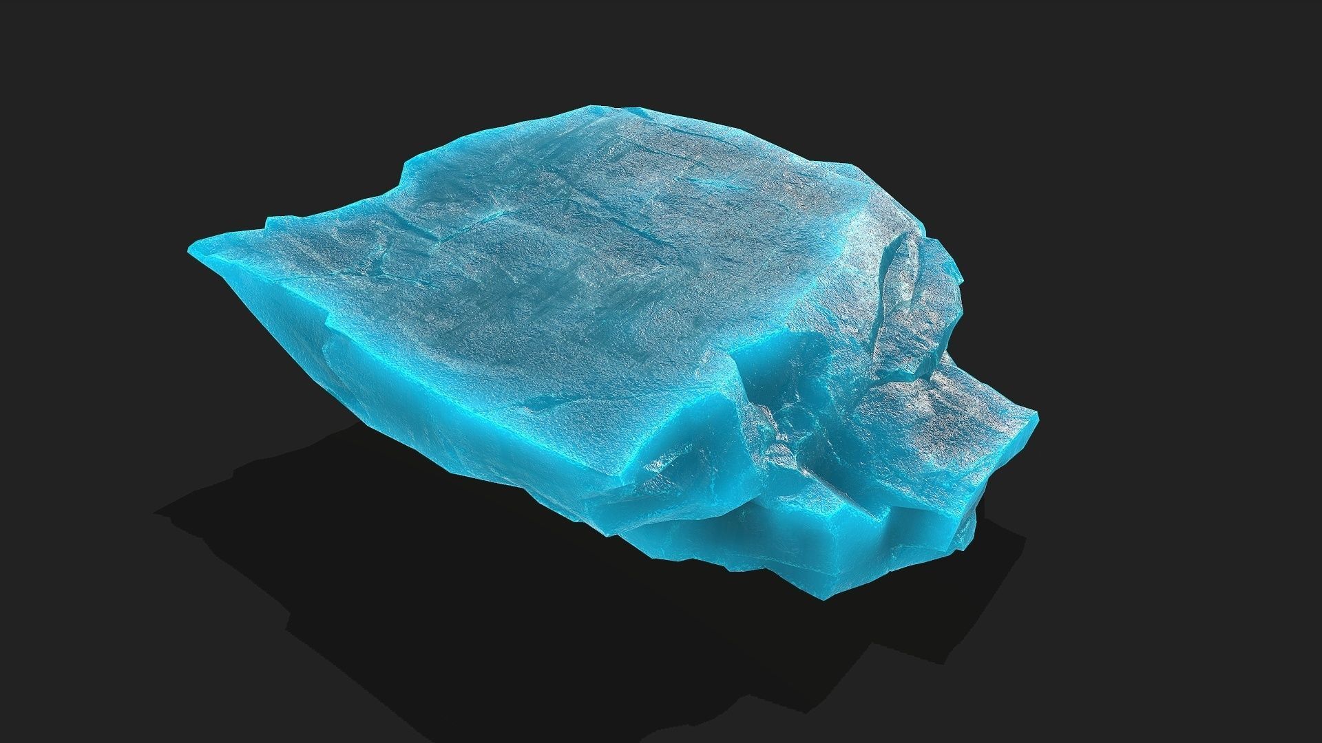 ice rocks 12 Low-poly 3D model_7