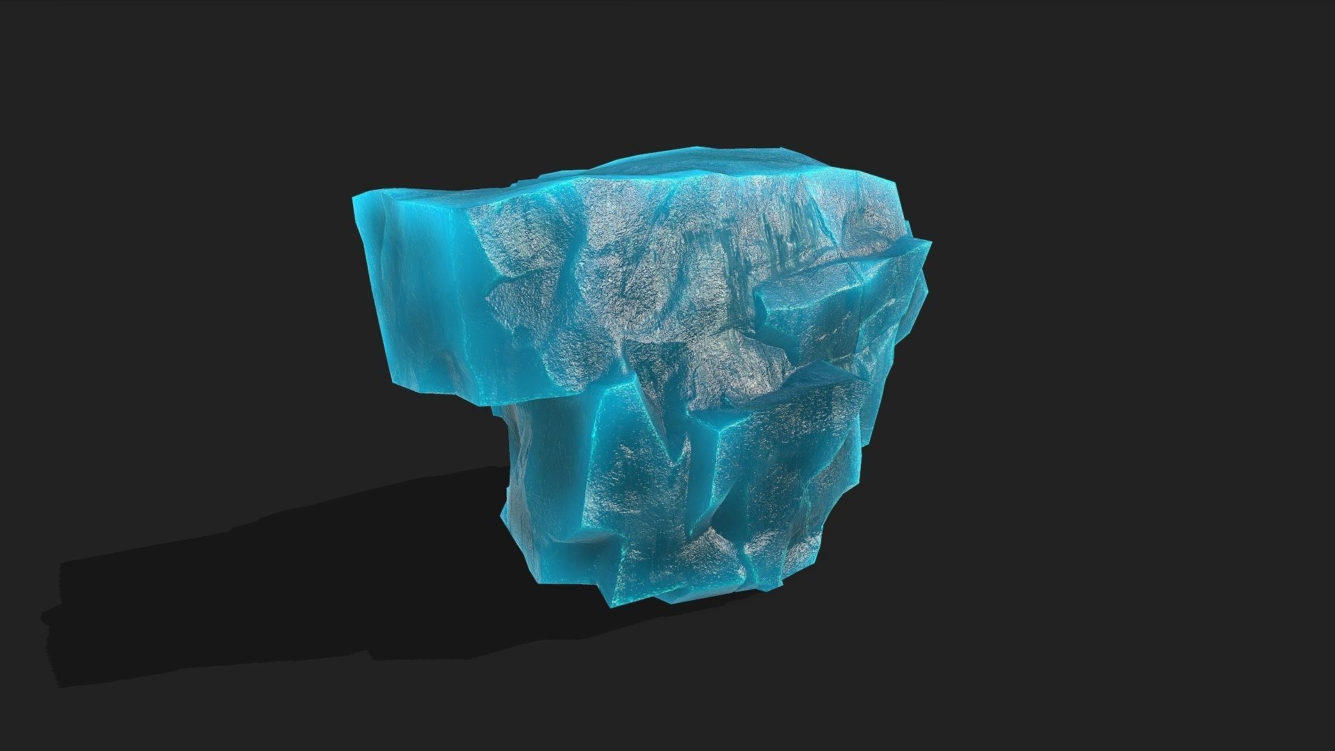 ice rocks 12 Low-poly 3D model_5