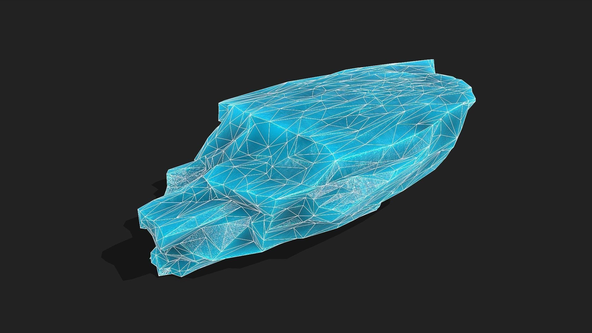 ice rocks 12 Low-poly 3D model_12