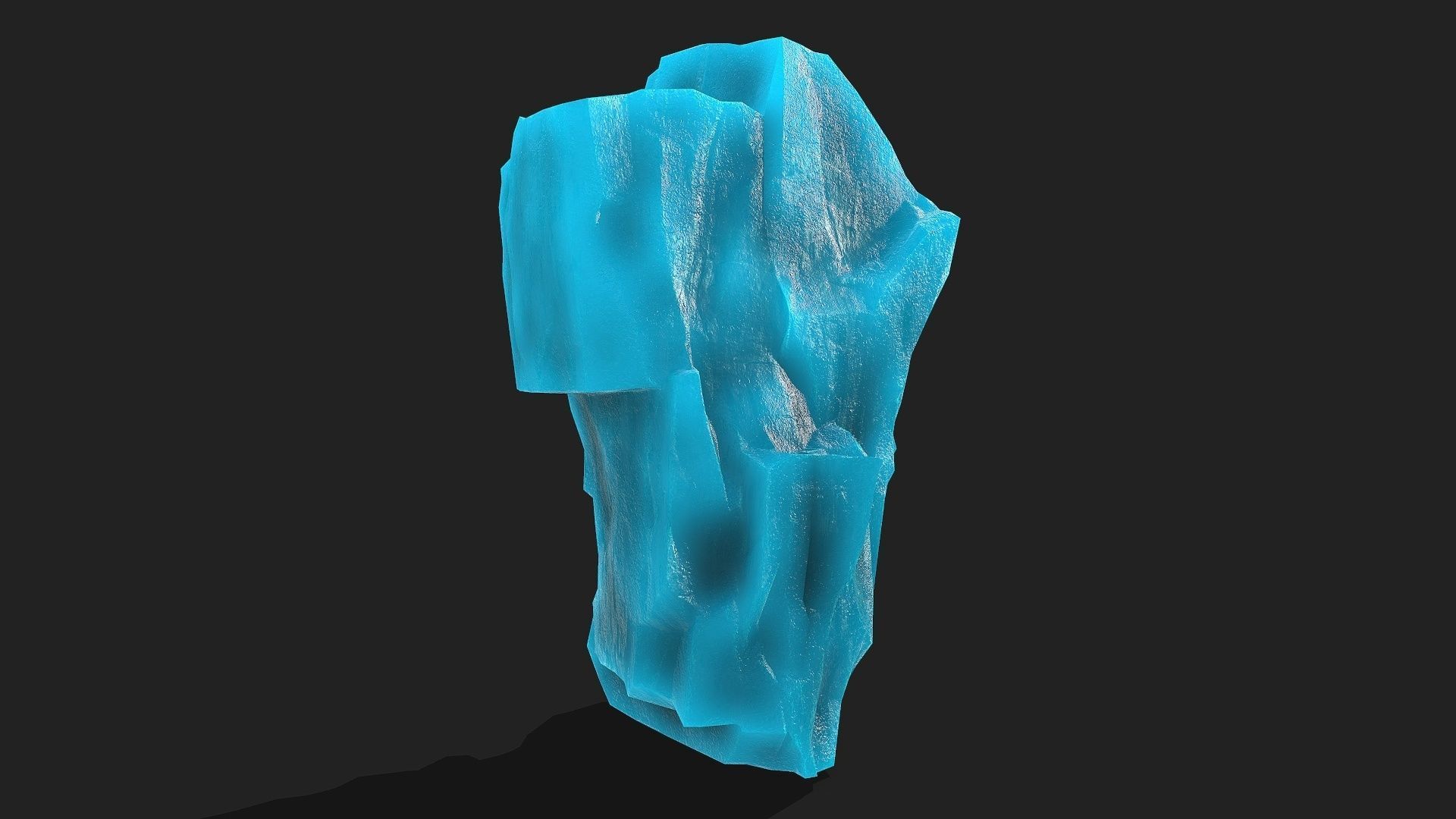 ice rocks 12 Low-poly 3D model_9