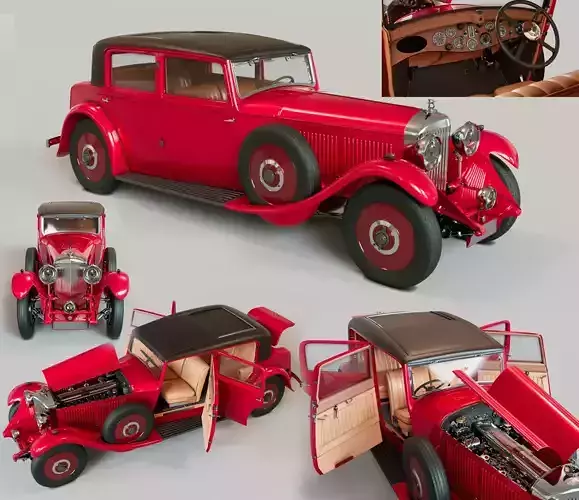 BENTLEY  CAR 1931 model 3D model
