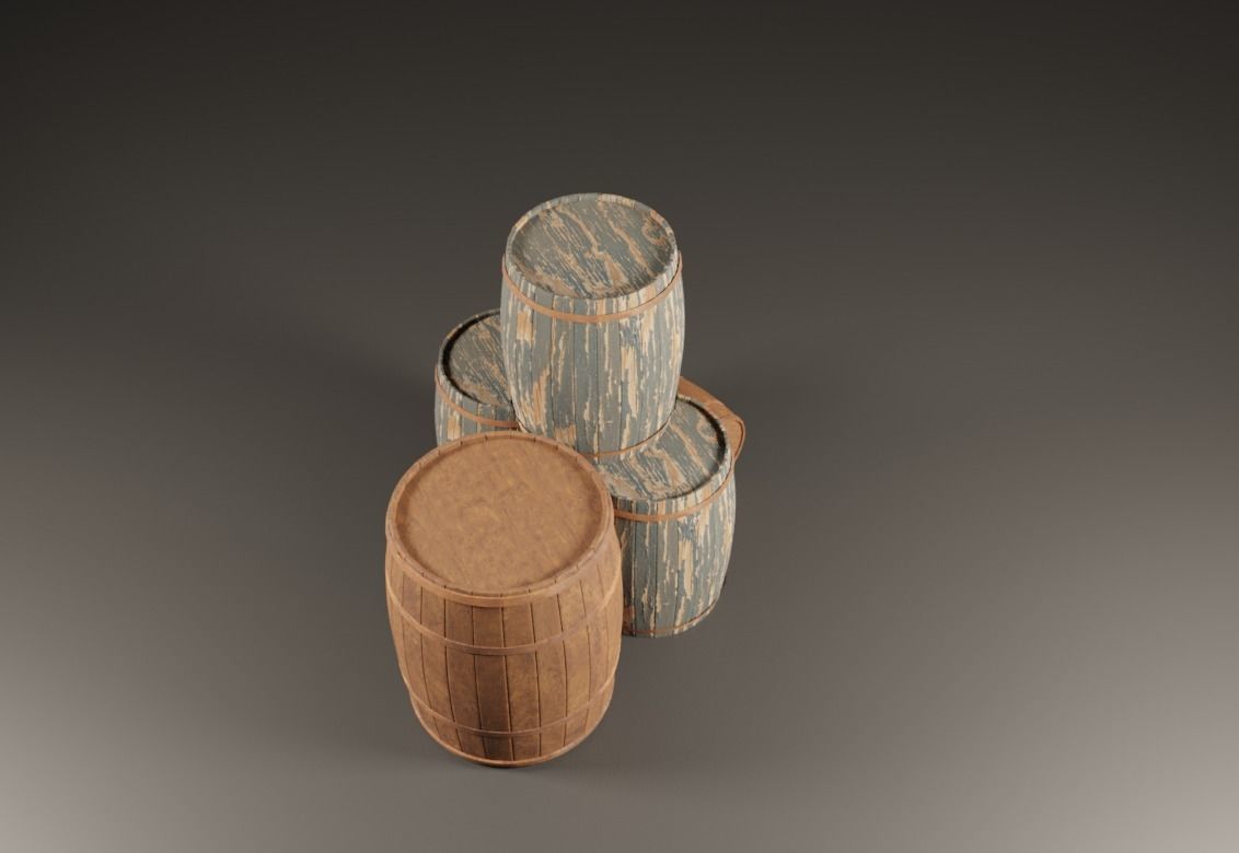 barrel 3D model_1