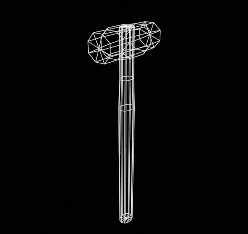 Hammer odel Free 3D model_4