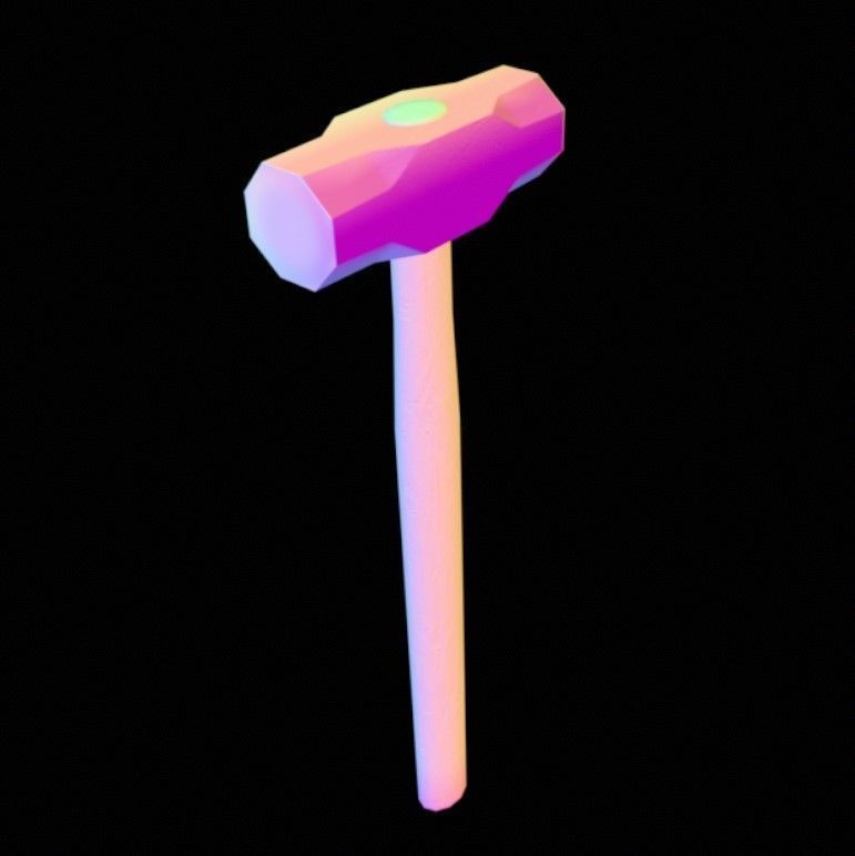 Hammer odel Free 3D model_3