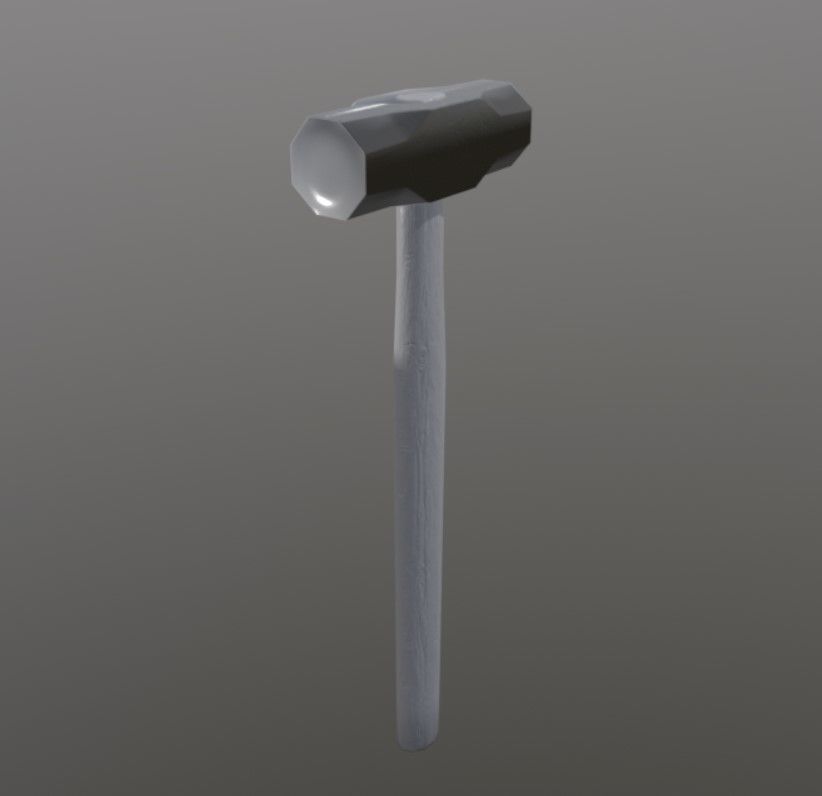 Hammer odel Free 3D model_5