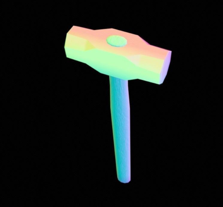 Hammer odel Free 3D model_2