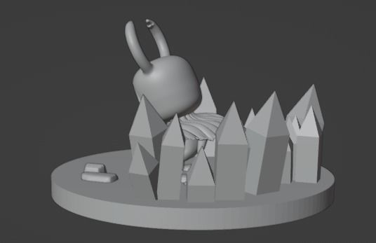hollow knight crystal heart 3D print model_3