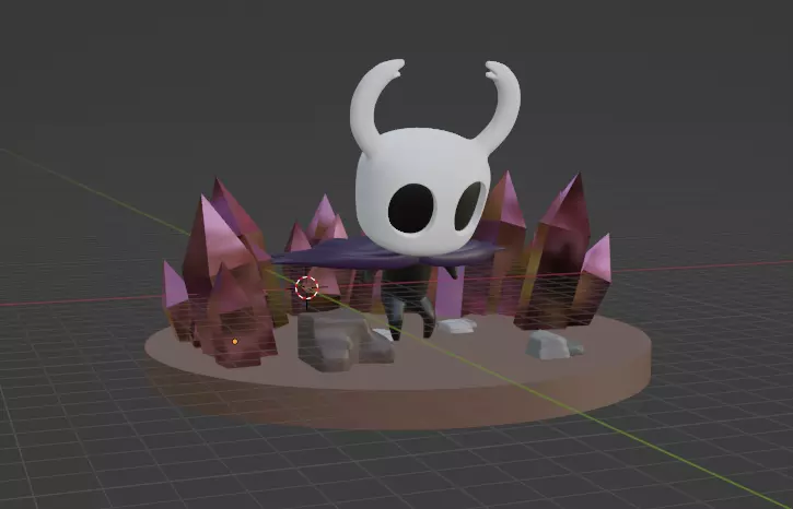 hollow knight crystal heart 3D print model_0