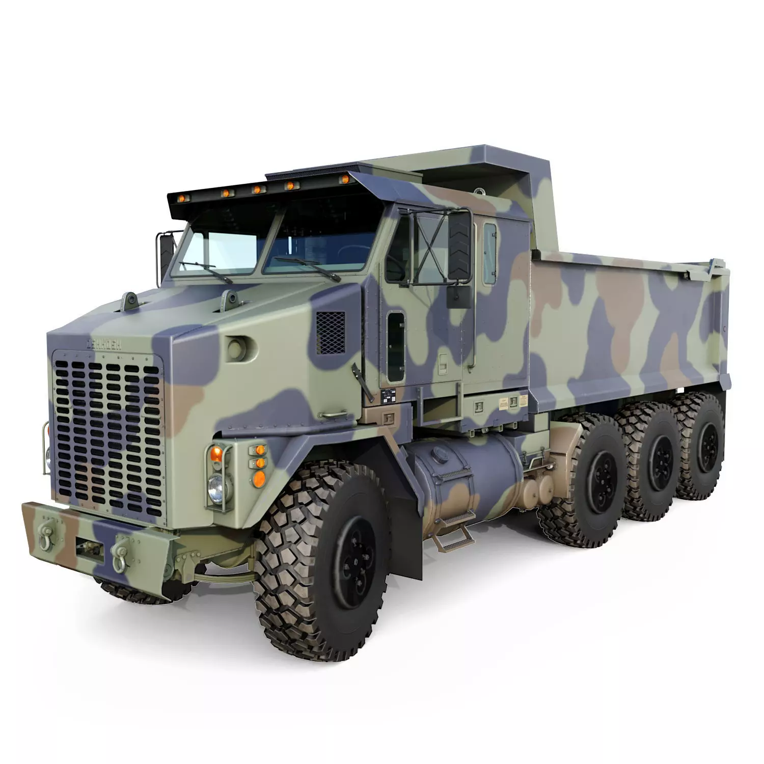 Military Dump Truck Oshkosh M1070 Low-poly 3D model