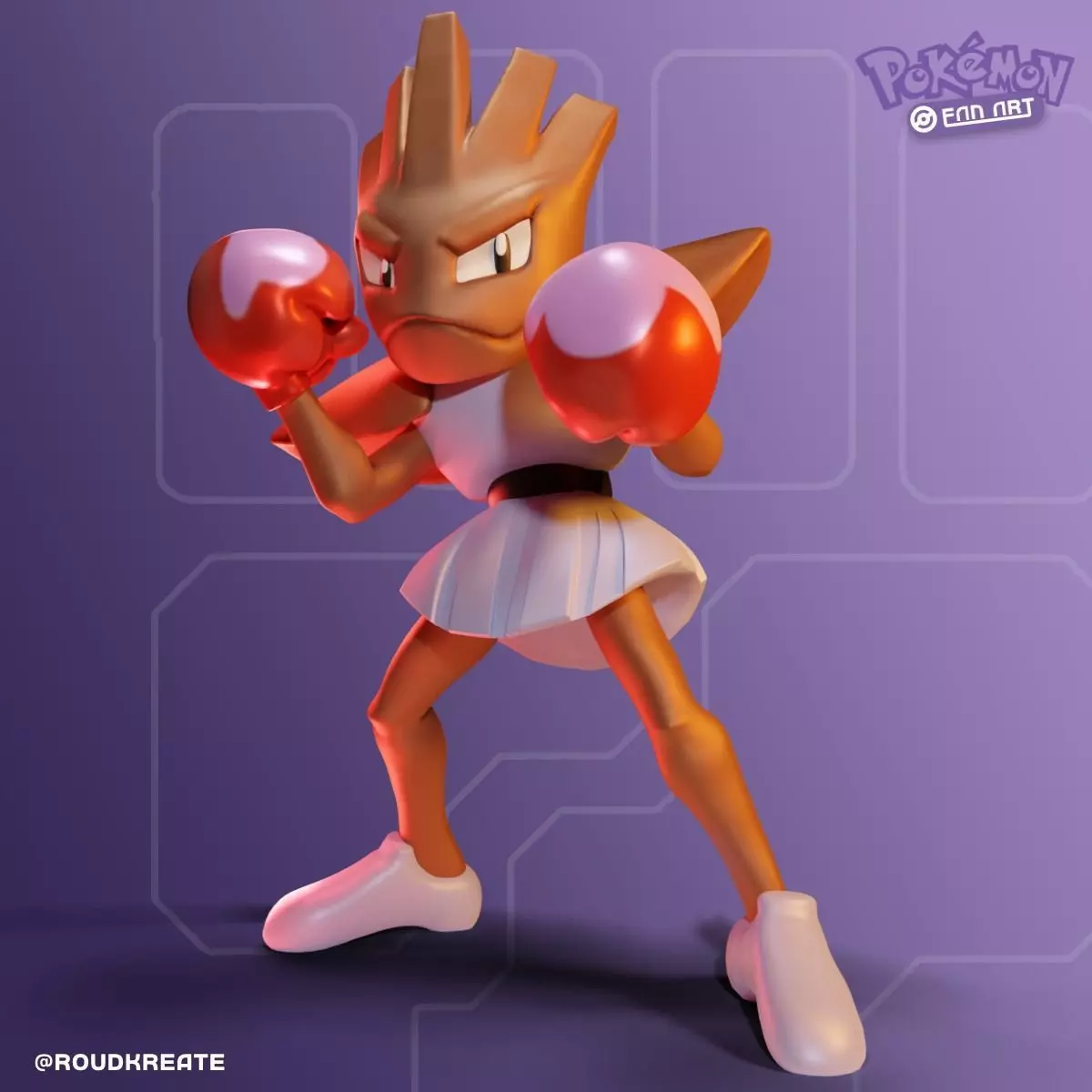 Hitmonchan toprint 3D print model_0