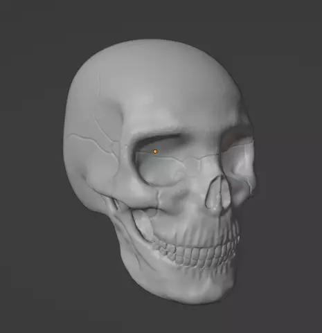 Skull- horned skull Free 3D print model_0