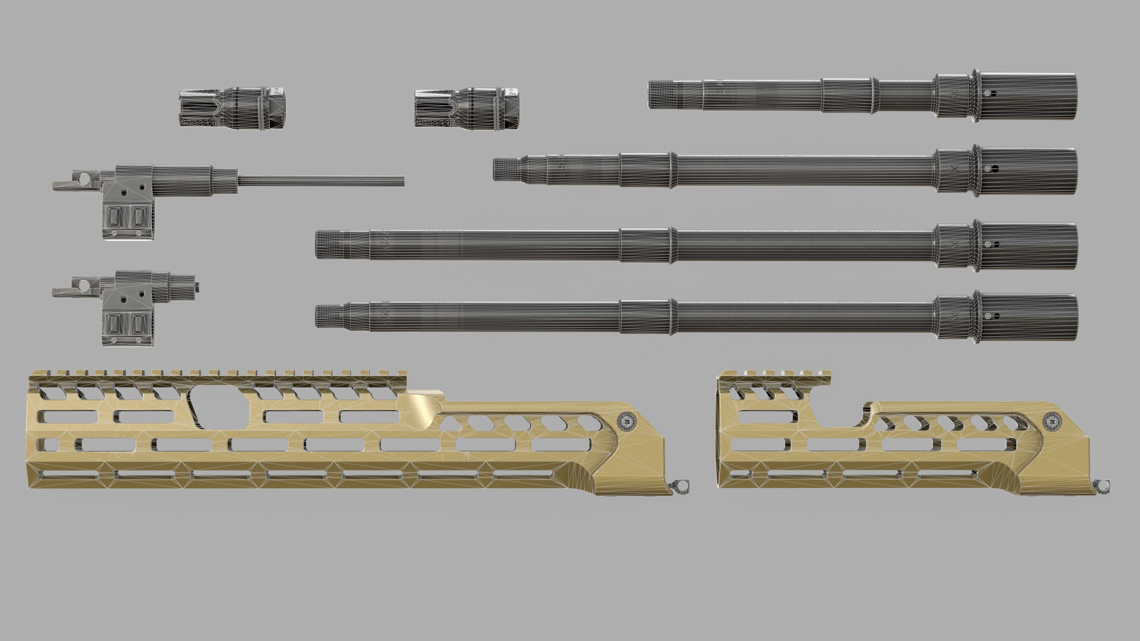 MCX Spear LT - FULL KIT - Replica - LOW POLY Low-poly 3D model_24