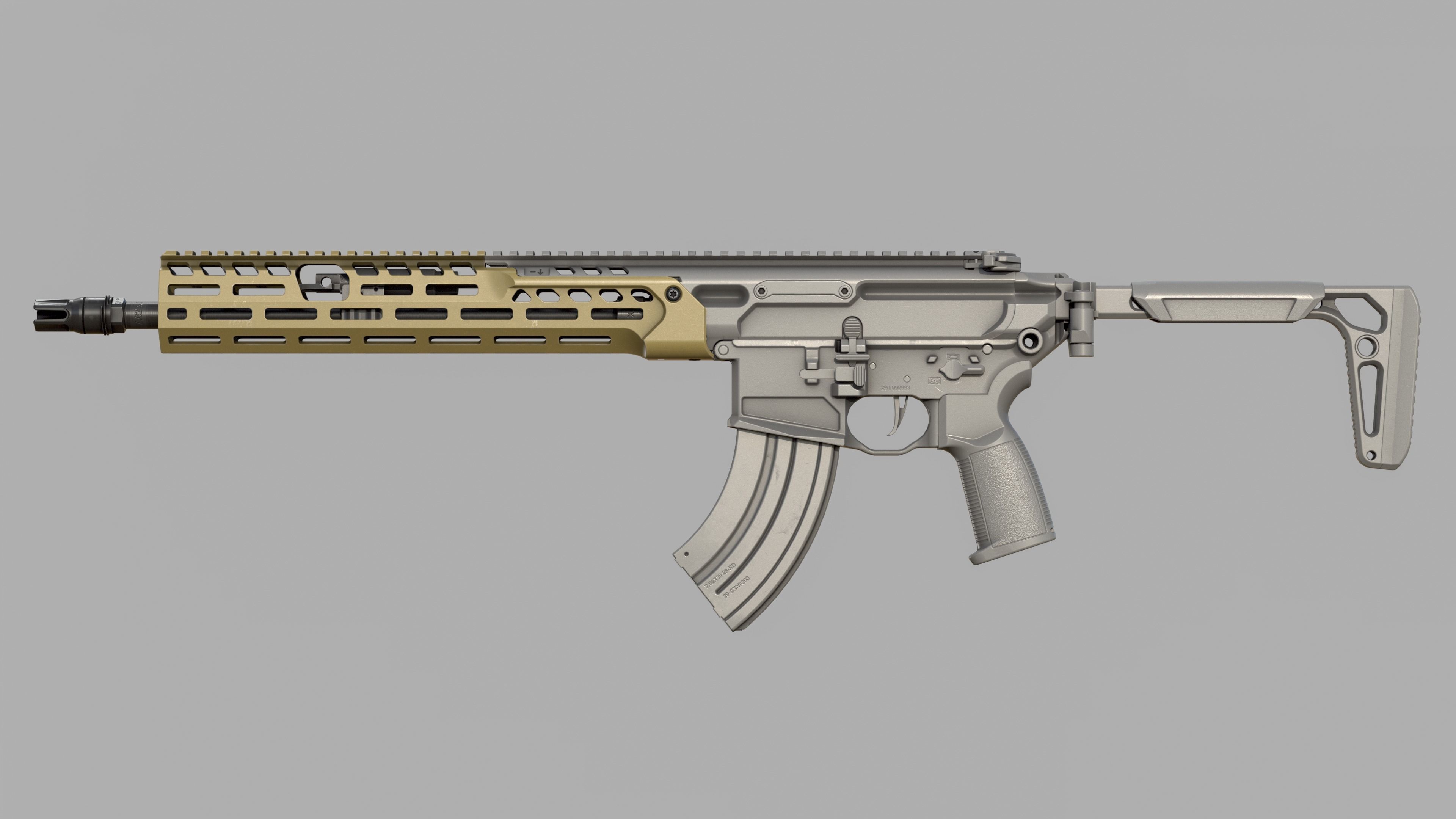 MCX Spear LT - FULL KIT - Replica - LOW POLY Low-poly 3D model_5