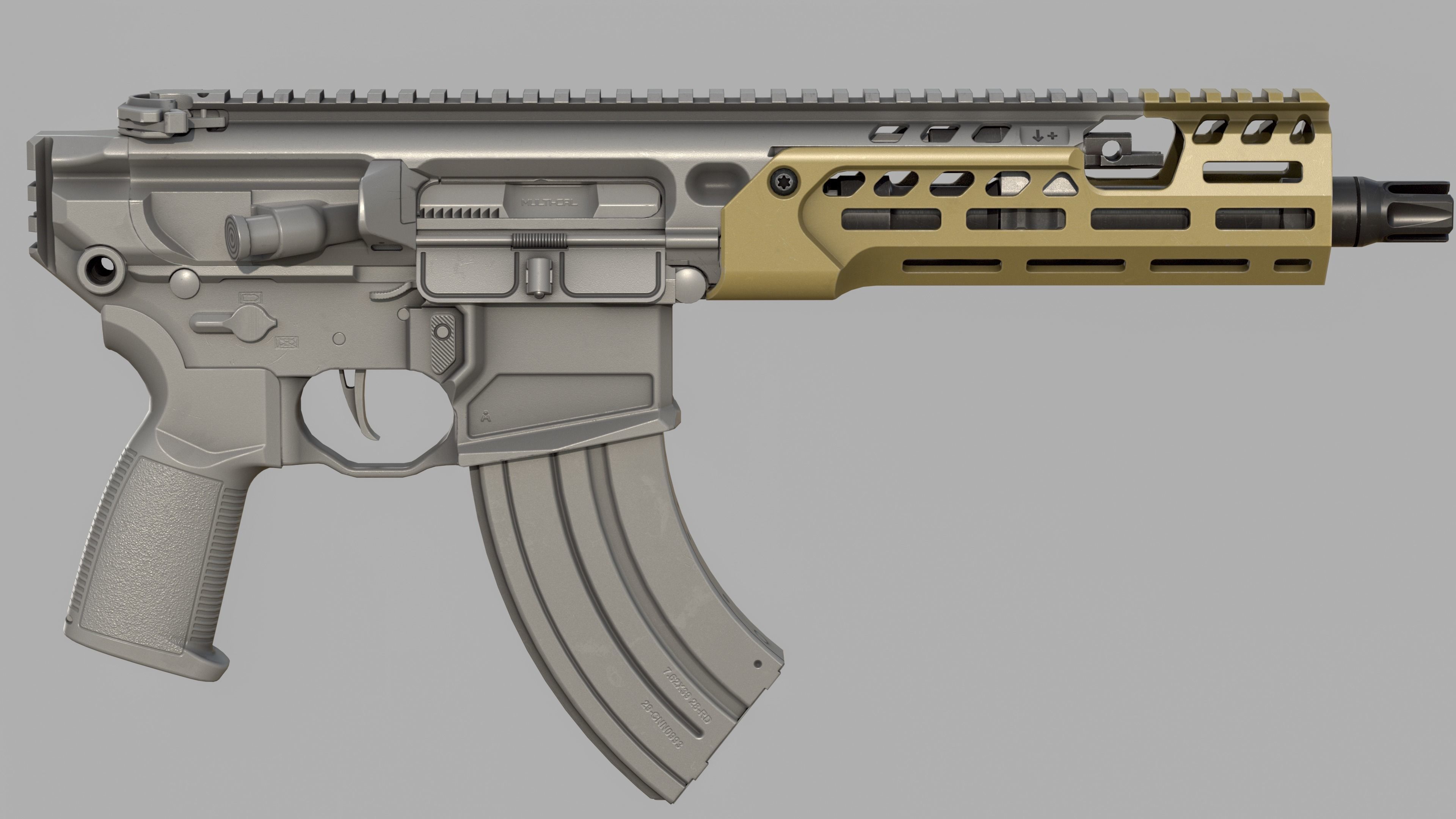 MCX Spear LT - FULL KIT - Replica - LOW POLY Low-poly 3D model_2