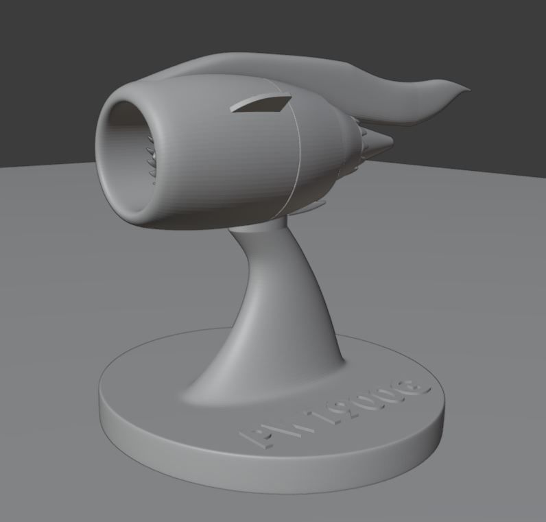 PW1900G Engine Mockup 3D print model_2